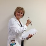 FS working at the hospital with Peggy